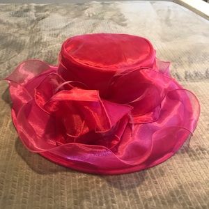 Pink Derby Hat